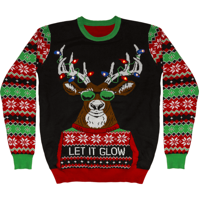 Billede af Nordic Home Culture LED Christmas Sweater Unisex - Red/Green