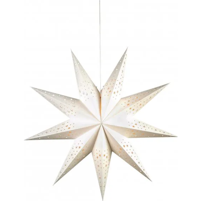 Billede af Markslöjd Solvalla Poinsettia White Julestjerne ∅ 75cm